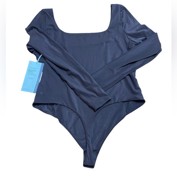 Lululemon Wundermost Ultra-Soft Square-Neck Long-Sleeve Bodysuit Size XL New - Picture 3 of 7
